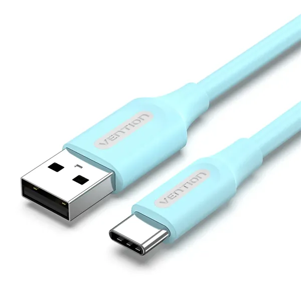 Cable USB 2.0 Tipo-C Vention COKSG/ USB Tipo-C Macho - USB Macho/ Hasta 60W/ 480Mbps/ 1.5m/ Azul