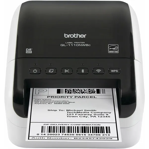 Brother QL-1110NWBC Bluetooth/Wifi Impresora térmica de etiquetas Impr.Negro, hasta 10.4cm