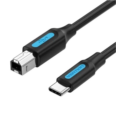 Cable USB 2.0 Tipo-C Vention CQUBH/ USB Tipo-B Macho - USB