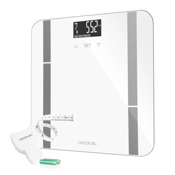 Cecotec Surface Precision 9400 Full Healthy. Báscula de Baño Digital de Alta precisión, Plataforma de Cristal