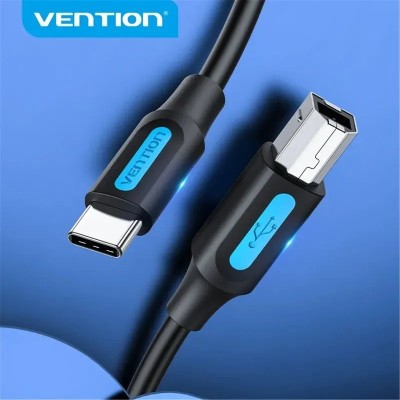 Cable USB 2.0 Tipo-C Vention CQUBH/ USB Tipo-B Macho - USB