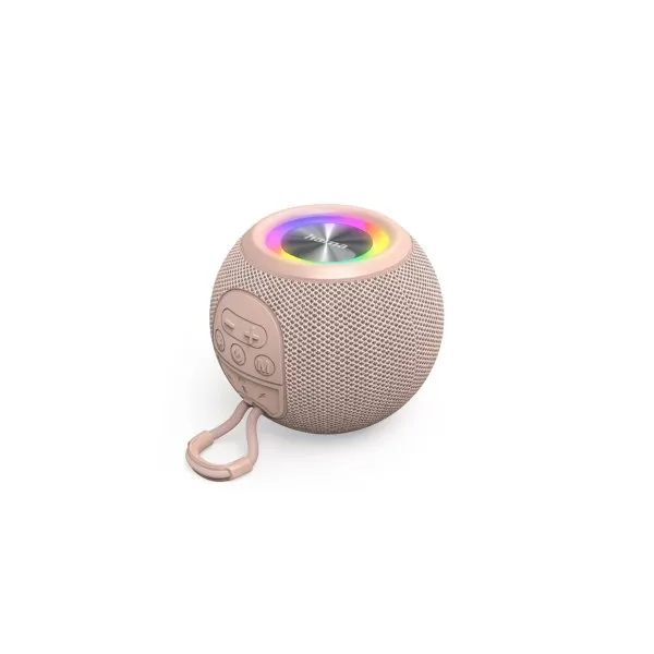 Hama Altavoz Bluetooth Ball Shape Rosa 5W iluminación RGB 10h Bateria,Manos libres