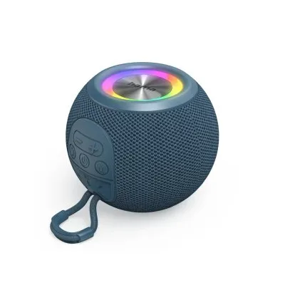 Hama Altavoz Bluetooth Ball Shape Azul 5W iluminación RGB 10h