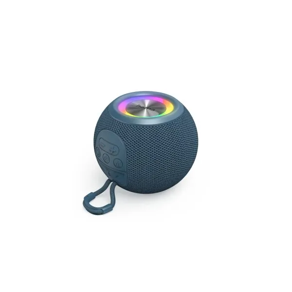 Hama Altavoz Bluetooth Ball Shape Azul 5W iluminación RGB 10h Bateria,Manos libres