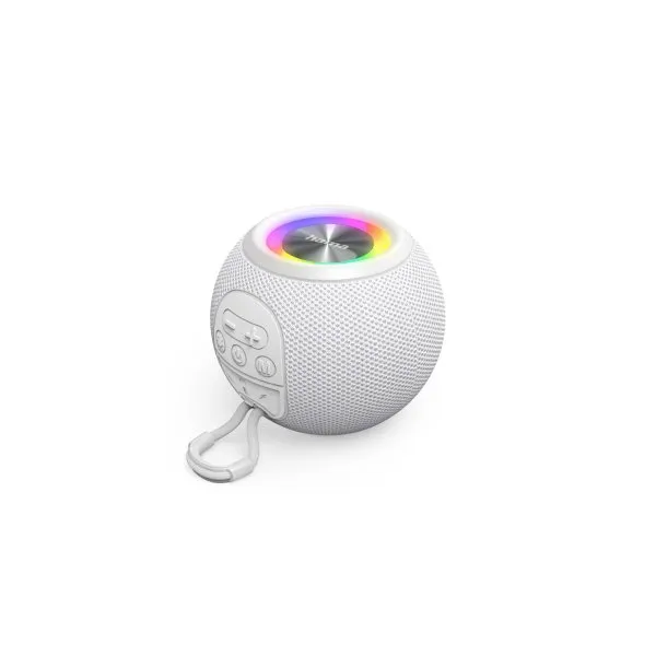 Hama Altavoz Bluetooth Ball Shape Blanco 5W iluminación RGB 10h Bateria,Manos libres