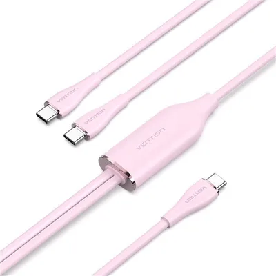 Cable USB Tipo-C Vention CTMPG/ USB Tipo-C Macho - 2 x USB