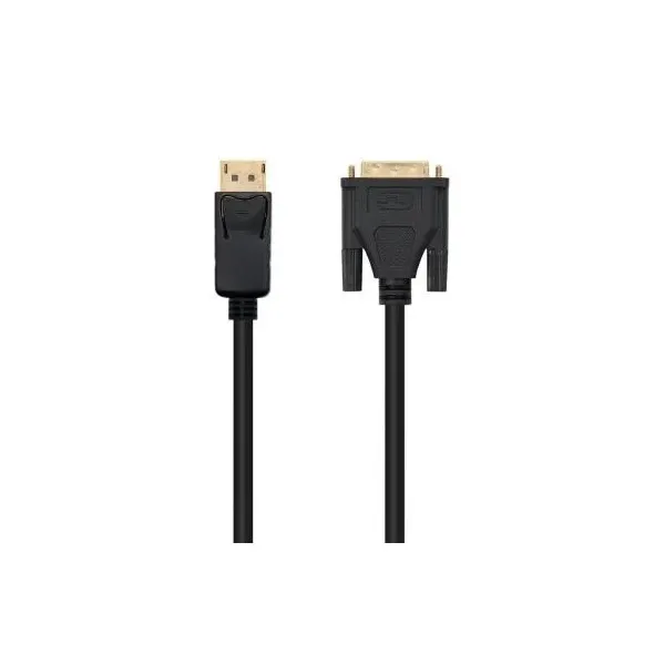 Cable Conversor Nanocable 10.15.4501/ Displayport Macho - DVI Macho/ 1m/ Negro