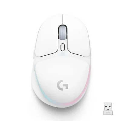 Logitech G705 Gaming Blanco RGB Ratón Bluetooth+USB 8200 DPI