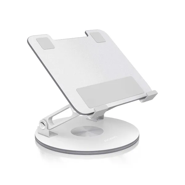 AISENS Soporte de Sobremesa Giratorio Ajustable Para Portatil / Tablet 7-13, Plata