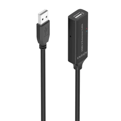 AISENS Cable USB 2.0 Prolongador con Amplificador, Tipo