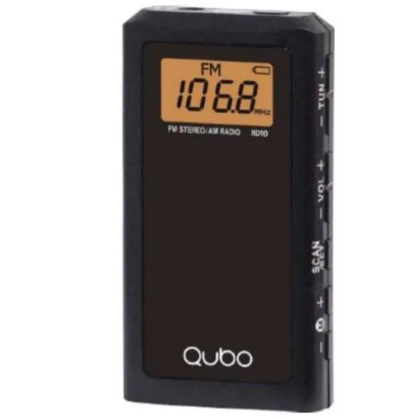 Radio Portátil Qubo RD-10/ Negro