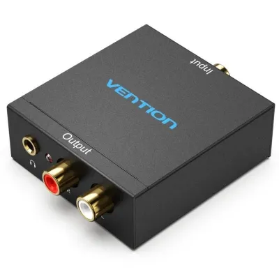 Vention Convertidor de Audio BDFB0-EU/ Entrada Toslink y RCA/