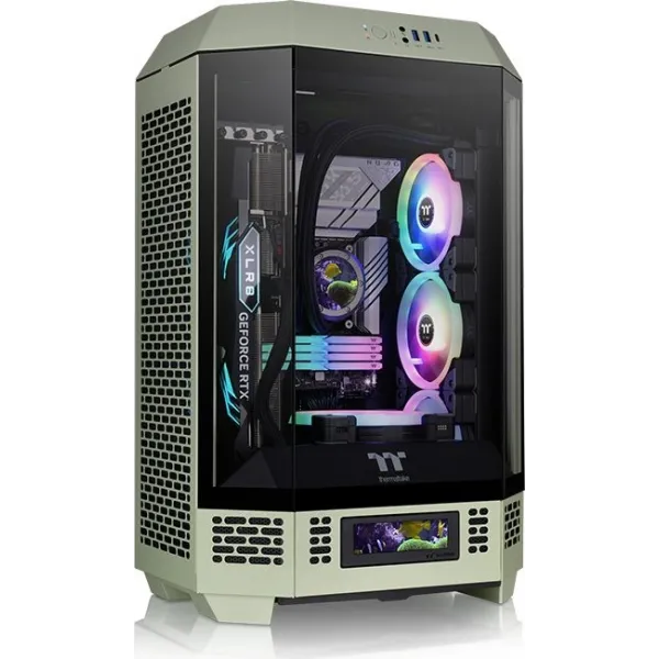 Thermaltake The Tower 300 Matcha Verde claro MATX Cristal Templado USB-C