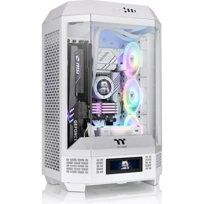 Thermaltake The Tower 300 Snow Blanco MATX Cristal Templado