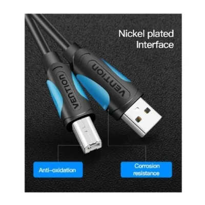 Cable USB 2.0 Impresora Vention VAS-A16-B1000/ USB Tipo-B Macho