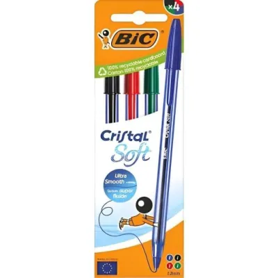 Caja de Bolígrafos de Tinta de Aceite Bic Cristal Original