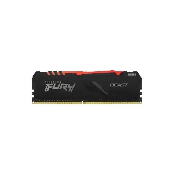 Memoria RAM Kingston FURY Beast RGB 8GB/ DDR4/ 3200MHz/ 1.35V/ CL16/ DIMM