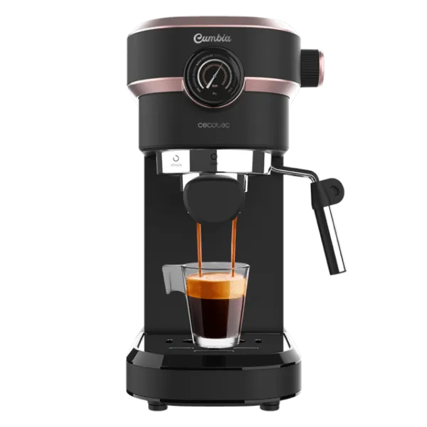 Cecotec Cafelizzia 890 Rose Pro Cafetera express para espressos y cappuccino. 1350 W, Sistema Thermoblock, 20 Bares, Modo Auto p