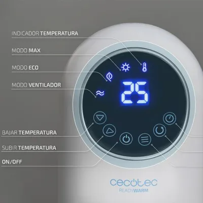 Cecotec Ready Warm 10100 Smart Ceramic de diseño con 2200 W