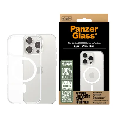 PanzerGlass PG HardC White MagS iPhone 16Pro 6.3Inch funda para