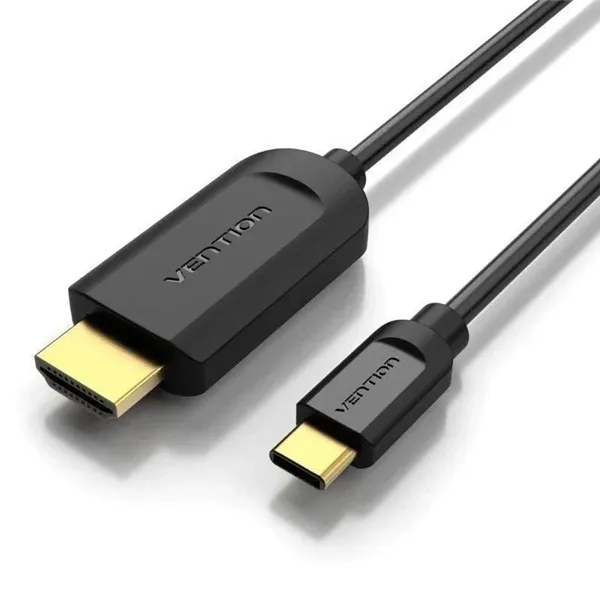 Cable Conversor HDMI 1.4 4K Vention CGUBI/ USB Tipo-C Macho - HDMI Macho/ 3m/ Negro