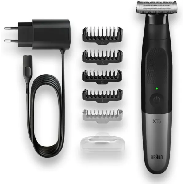 Braun XT5100 recortadora de barba y afeitadora corporal para vello facial y corporal