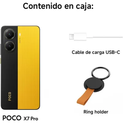 Xiaomi POCO X7 Pro 5G Negro/Amarillo Exclusivo 256GB 8GB 6.67"