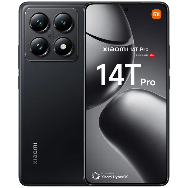 Xiaomi 14T Pro 5G Negro Titanio 256GB 12GB 6.67" 144Hz IA MediaTek Dimensity 9300+, Camara Leica