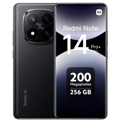 Xiaomi Redmi Note 14 Pro+ 5G Negro Medianoche 256GB 8GB 6.67"