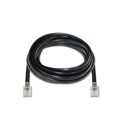 Cable de Teléfono RJ11 6P4C Aisens A143-0319/ 2m/ Negro