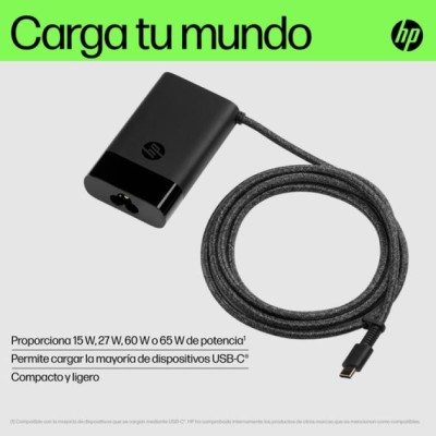 Cargador Original de Portátil HP 671R2AA USB Tipo-C/ 65W/