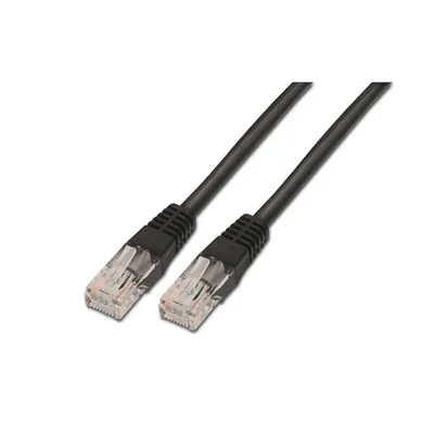 Cable de Red RJ45 UTP Aisens A133-0203 Cat.5e/ 1m/ Negro