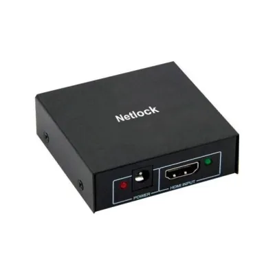 Netlock splitter hdmi 4k/30hz de 2 puertos mini me