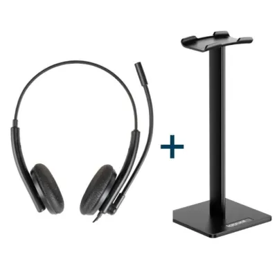 Iggual kit auriculares enc3030 + soporte sa22