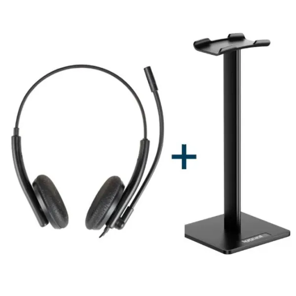 Iggual kit auriculares enc3030 + soporte sa22