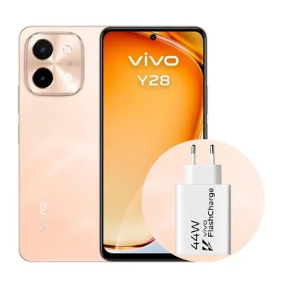 Vivo y28 6.68" 4gb(+4) 128gb orange + cargador 44w