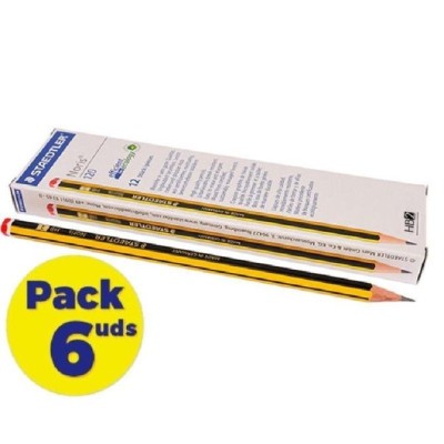 Lápices de Grafito Staedtler Noris 120-2/ HB/ 6 cajas de 12