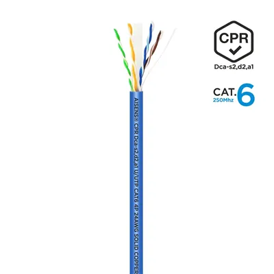 Bobina de Cable RJ45 UTP AWG24 LSZH CPR Dca Aisens A135-0663