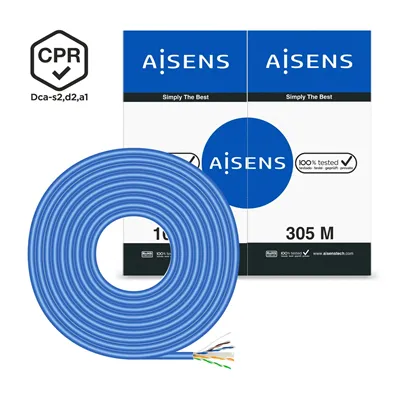 Bobina de Cable RJ45 UTP AWG24 LSZH CPR Dca Aisens A135-0663