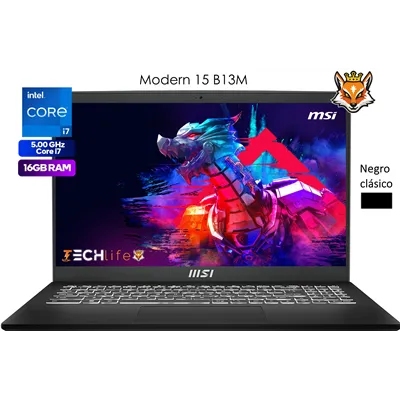 MSI Modern 15 B13M-246XES Black Intel Core i7-1355u 16GB 512GB