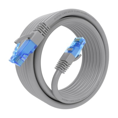 Cable de Red RJ45 AWG26 CCA UTP Aisens A135-0779 Cat.6/ 4m/ Gris