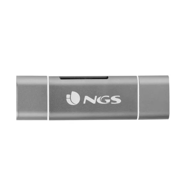 Lector de Tarjetas Externo NGS ALLY READER/ USB 2.0/ USB Tipo-C / Micro USB