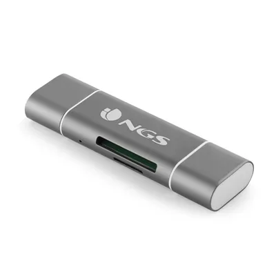 Lector de Tarjetas Externo NGS ALLY READER/ USB 2.0/ USB Tipo-C