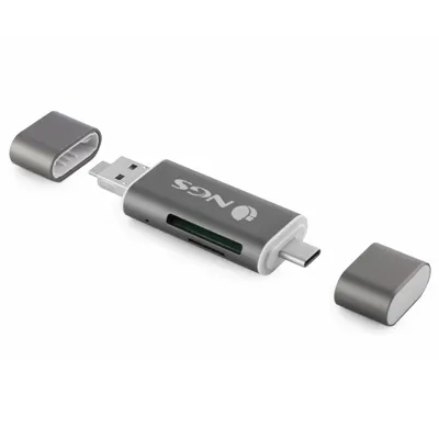 Lector de Tarjetas Externo NGS ALLY READER/ USB 2.0/ USB Tipo-C