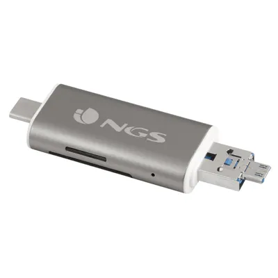 Lector de Tarjetas Externo NGS ALLY READER/ USB 2.0/ USB Tipo-C