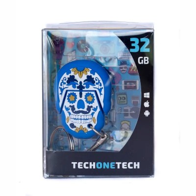 Pendrive 32GB Tech One Tech Calavera Blue Monday USB 2.0