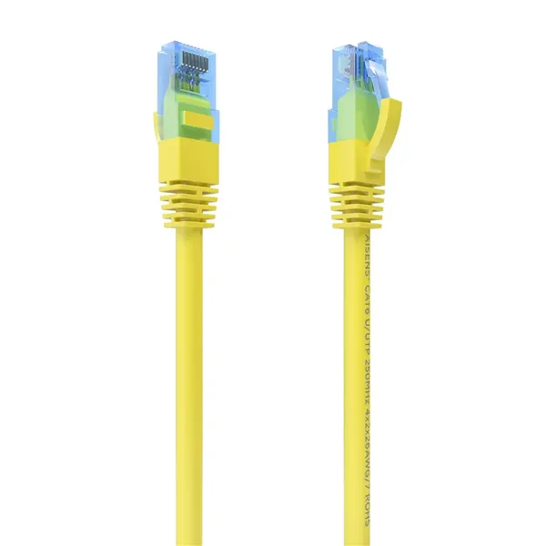 Cable de Red RJ45 AWG26 CCA UTP Aisens A135-0830 Cat.6/ 30cm/ Amarillo