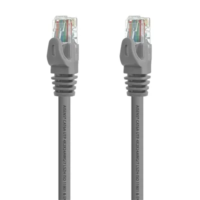 Cable de Red RJ45 UTP Aisens A145-0324 Cat.6A/ 25cm/ Gris