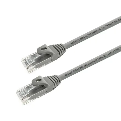 Cable de Red RJ45 UTP Aisens A145-0325 Cat.6A/ 50cm/ Gris