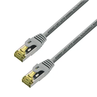 Cable de Red RJ45 SFTP Aisens A146-0339 Cat.7/ 15m/ Gris